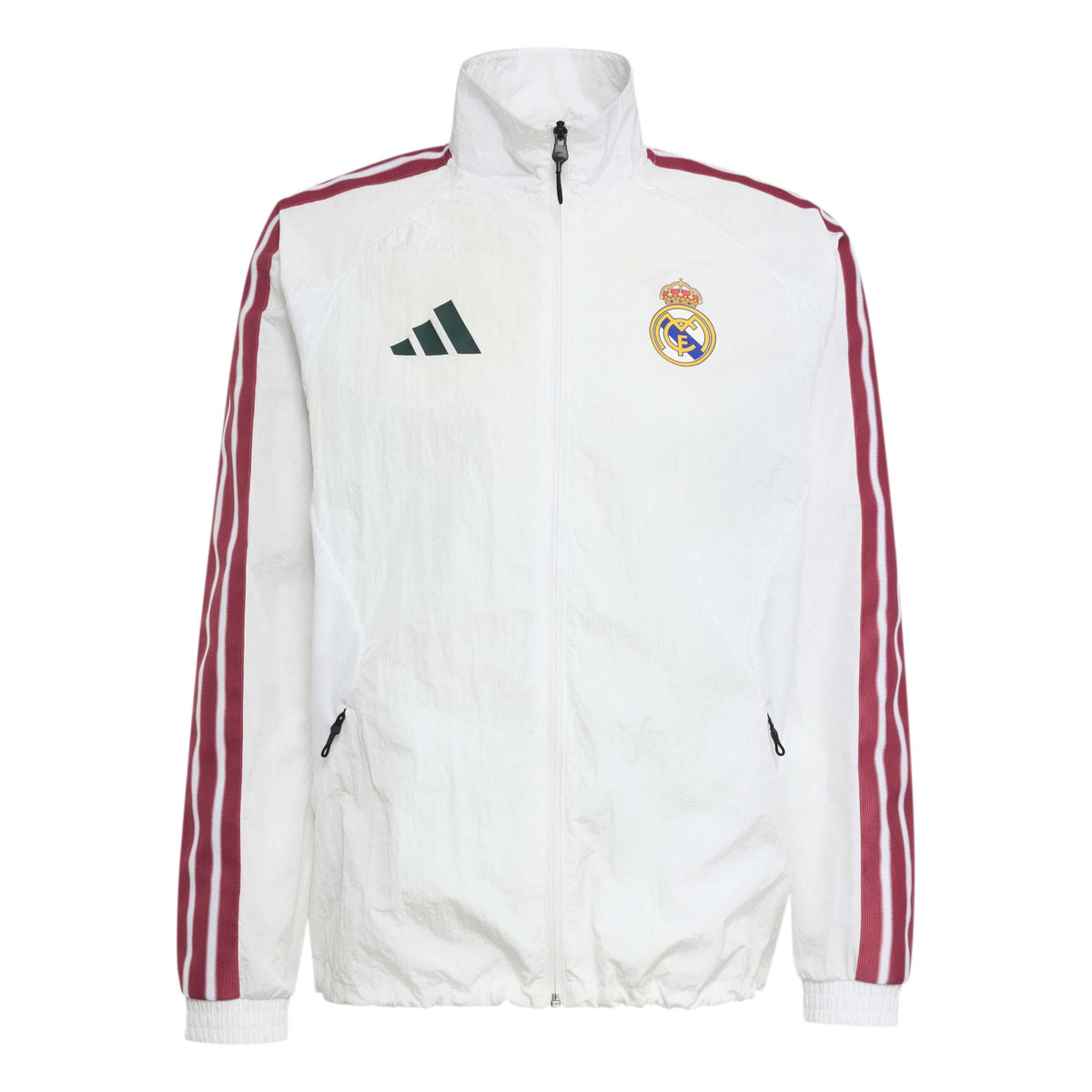 adidas 2026-27 Real Madrid Men Home Anthem Jacket product image 1, provided for visual reference and product detail review