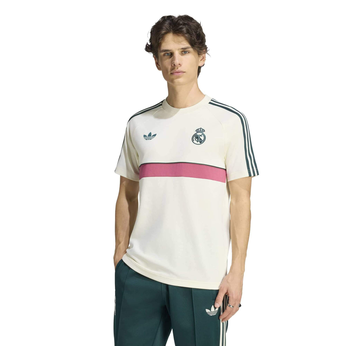 adidas 2026-27 Real Madrid Men Originals T-Shirt product image 2, provided for visual reference and product detail review