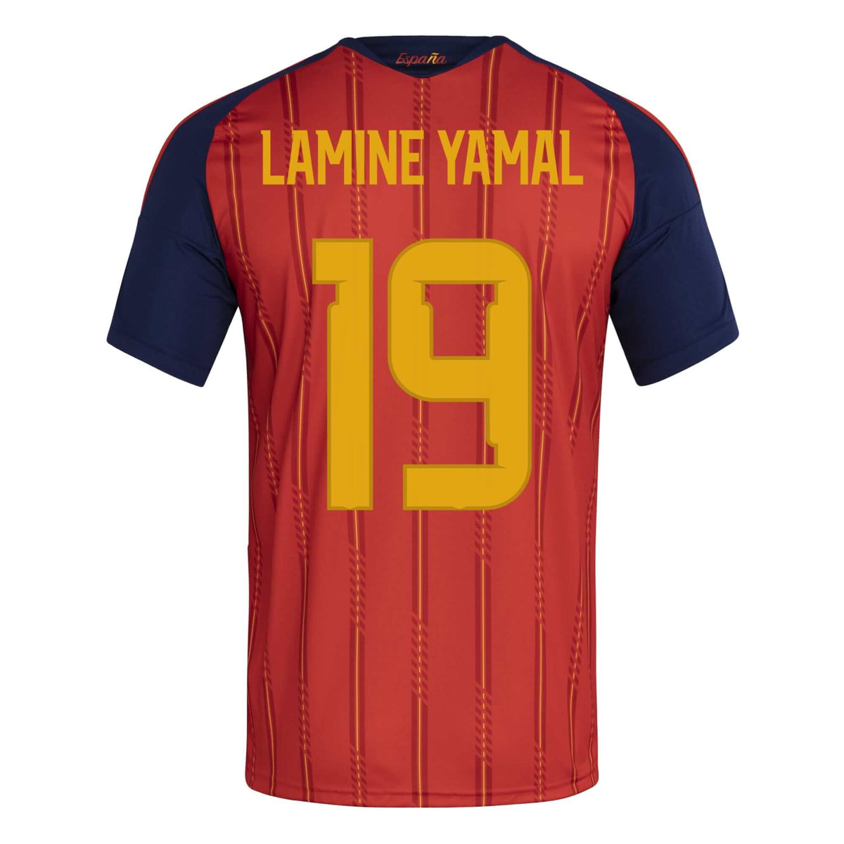 adidas 2026 Spain Men 2-Star Lamine Yamal #19 Stadium Home Soccer Jersey product image 1, provided for visual reference and