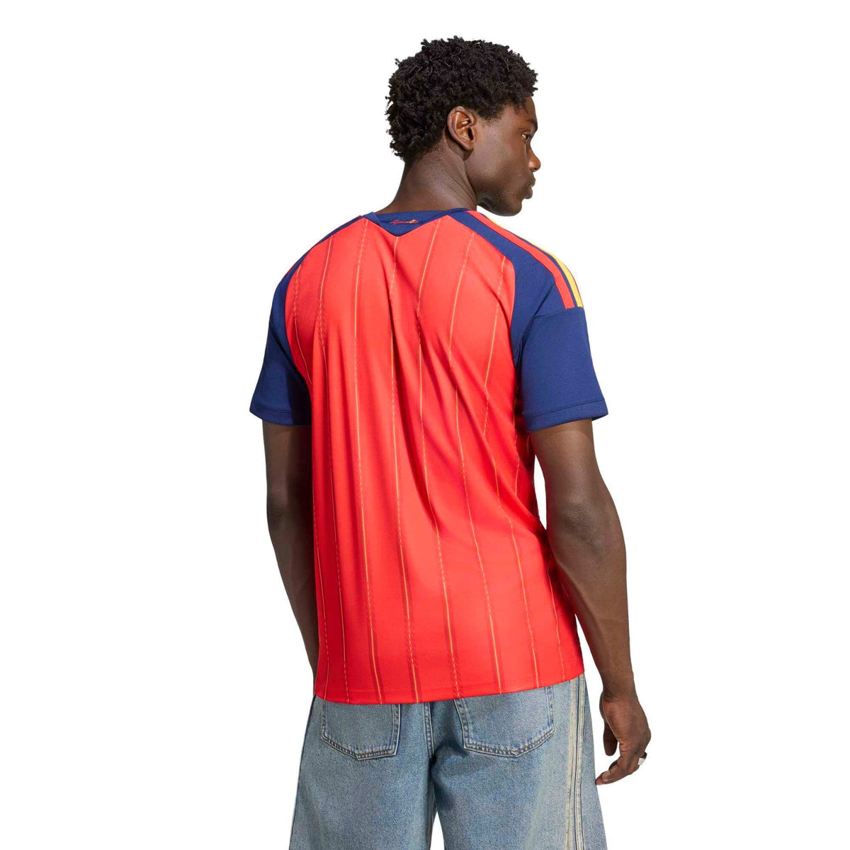 adidas 2026 Spain Men 2-Star Stadium Home Soccer Jersey product image 4, provided for visual reference and product detail