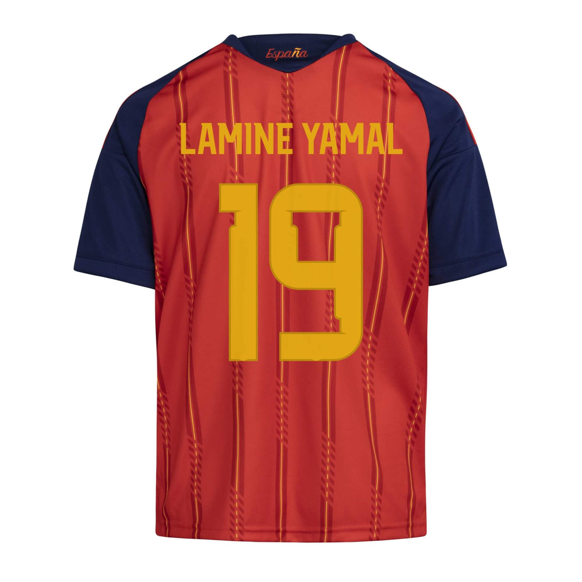 adidas 2026 Spain Youth 2-Star Lamine Yamal #19 Stadium Home Soccer Jersey product image 1, provided for visual reference