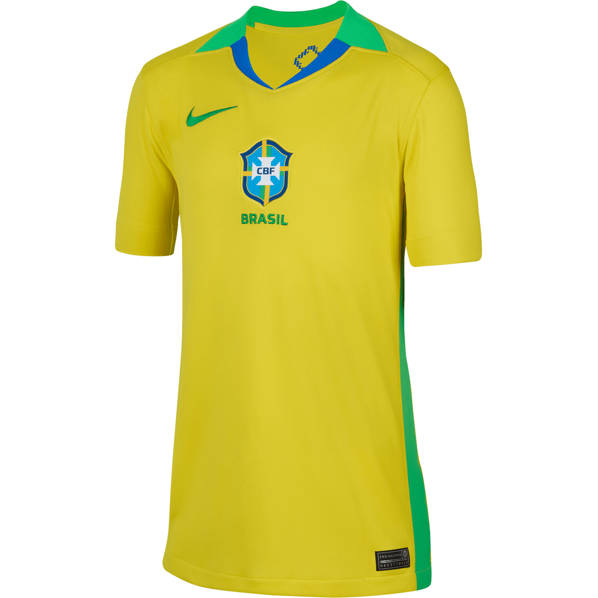 Nike Brazil 2025 Youth Home Stadium Jersey product image 1, provided for visual reference and product detail review