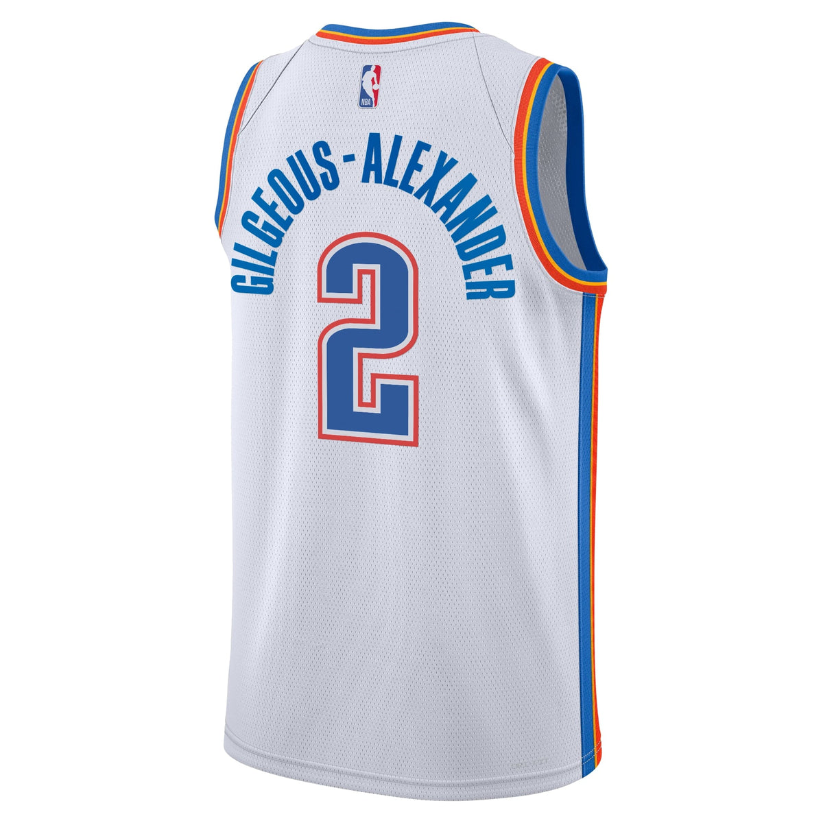 Oklahoma City Thunder Nike Association Edition Swingman Jersey - White - Shai Gilgeous-Alexander - Youth product image 4,