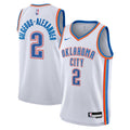 Oklahoma City Thunder Nike Association Edition Swingman Jersey - White - Shai Gilgeous-Alexander - Youth product image 1,