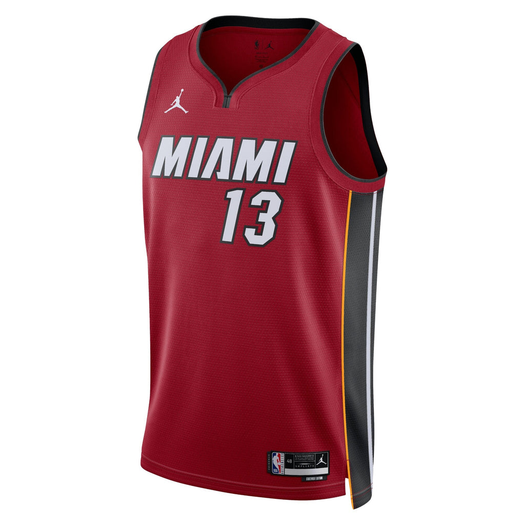 Miami Heat Jordan Statement Edition Swingman Jersey - Red - Bam Adebayo - Unisex product image 2, provided for visual