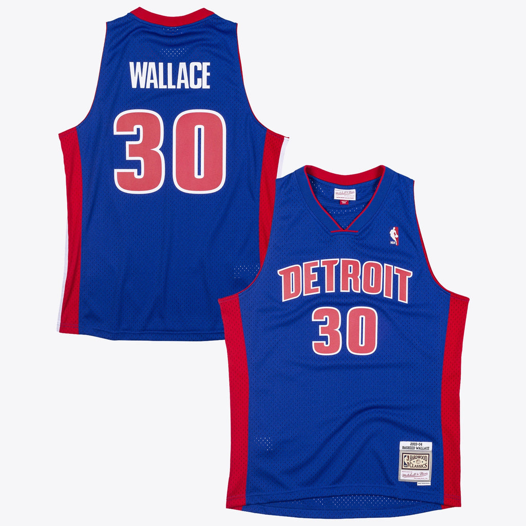 Detroit Pistons Mitchell & Ness Rasheed Wallace 2003 Swingman Authentic Jersey - Royal Blue product image 2, provided for