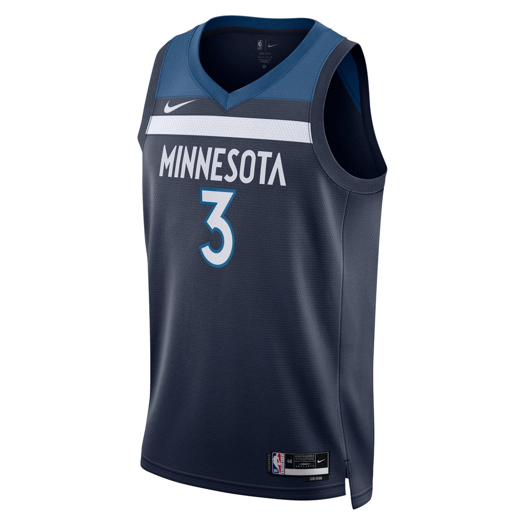 Minnesota Timberwolves Nike Icon Edition Swingman Jersey - Navy - Jaden McDaniels - Unisex product image 2, provided for