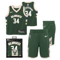 Milwaukee Bucks Replica Icon Jersey Box Set - Giannis Antetokounmpo - Infant product image 1, provided for visual reference