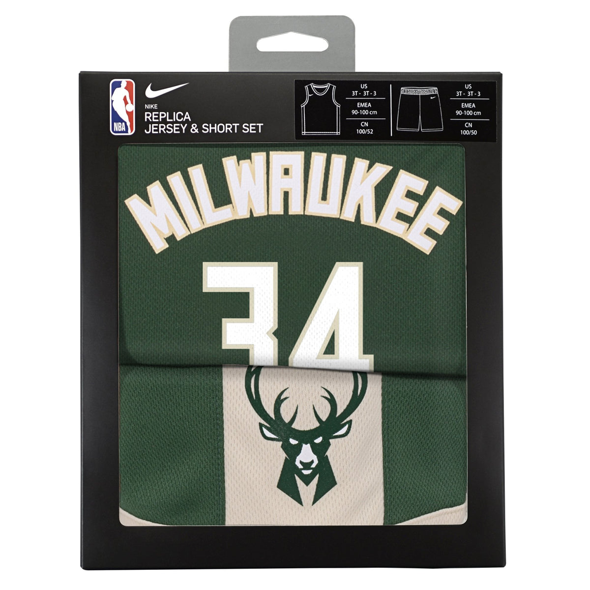 Milwaukee Bucks Replica Icon Jersey Box Set - Giannis Antetokounmpo - Infant product image 7, provided for visual reference
