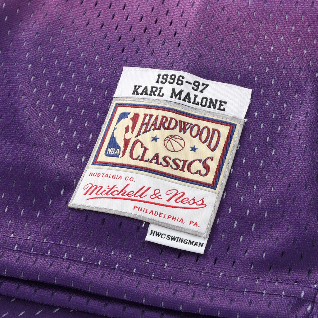 Utah Jazz Mitchell & Ness Road Swingman Jersey - Youth - Karl Malone product image 6, provided for visual reference and