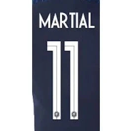 France 2018 Home Martial #11 Jersey Name Set product image 1, provided for visual reference and product detail review