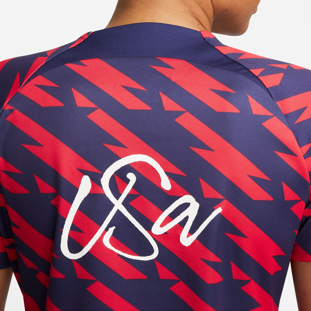 Nike USA Women Academy Pro Short Sleeve Pre-Match Top product image 3, provided for visual reference and product detail