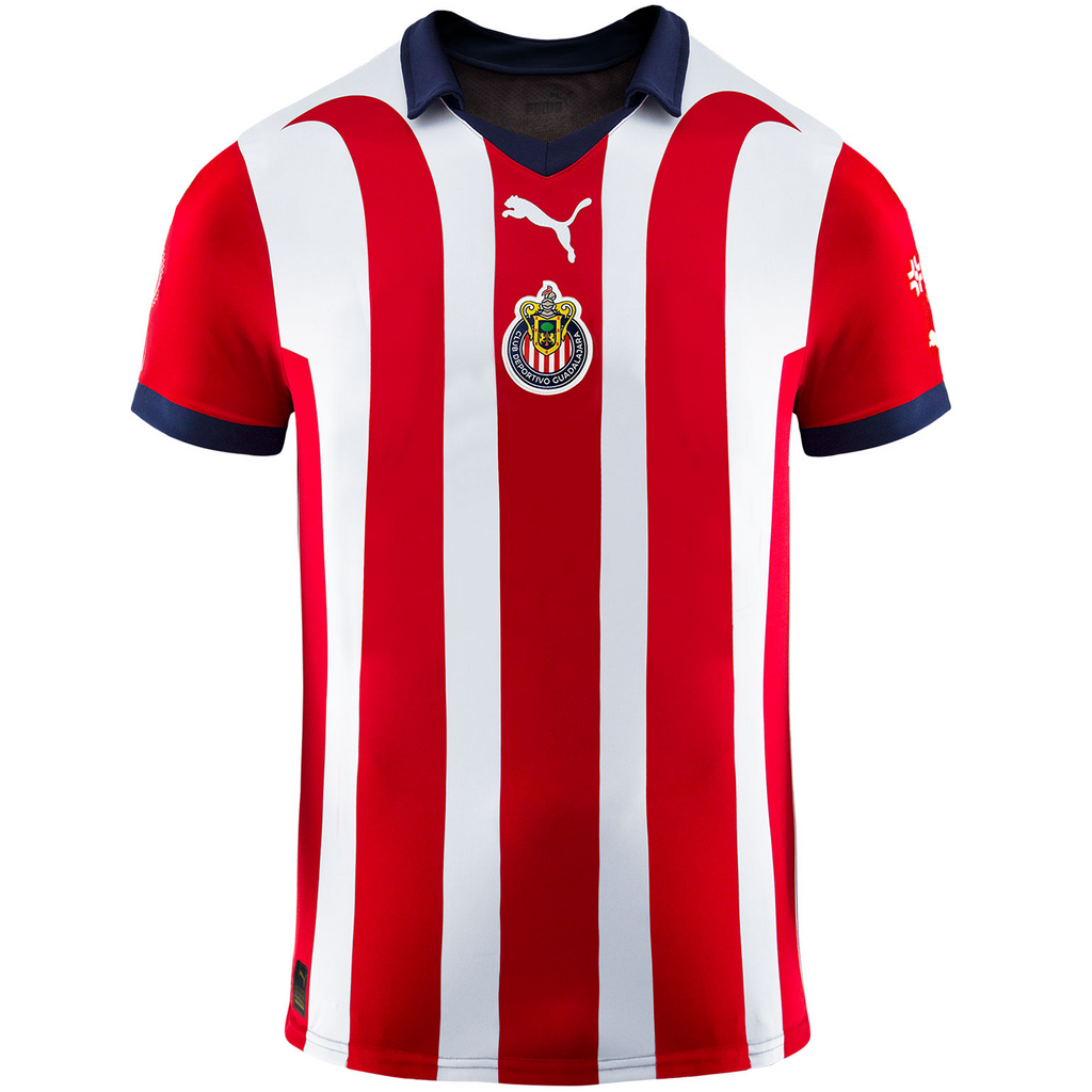 Puma Chivas 2023-24 Youth Home Stadium Jersey product image 1, provided for visual reference and product detail review