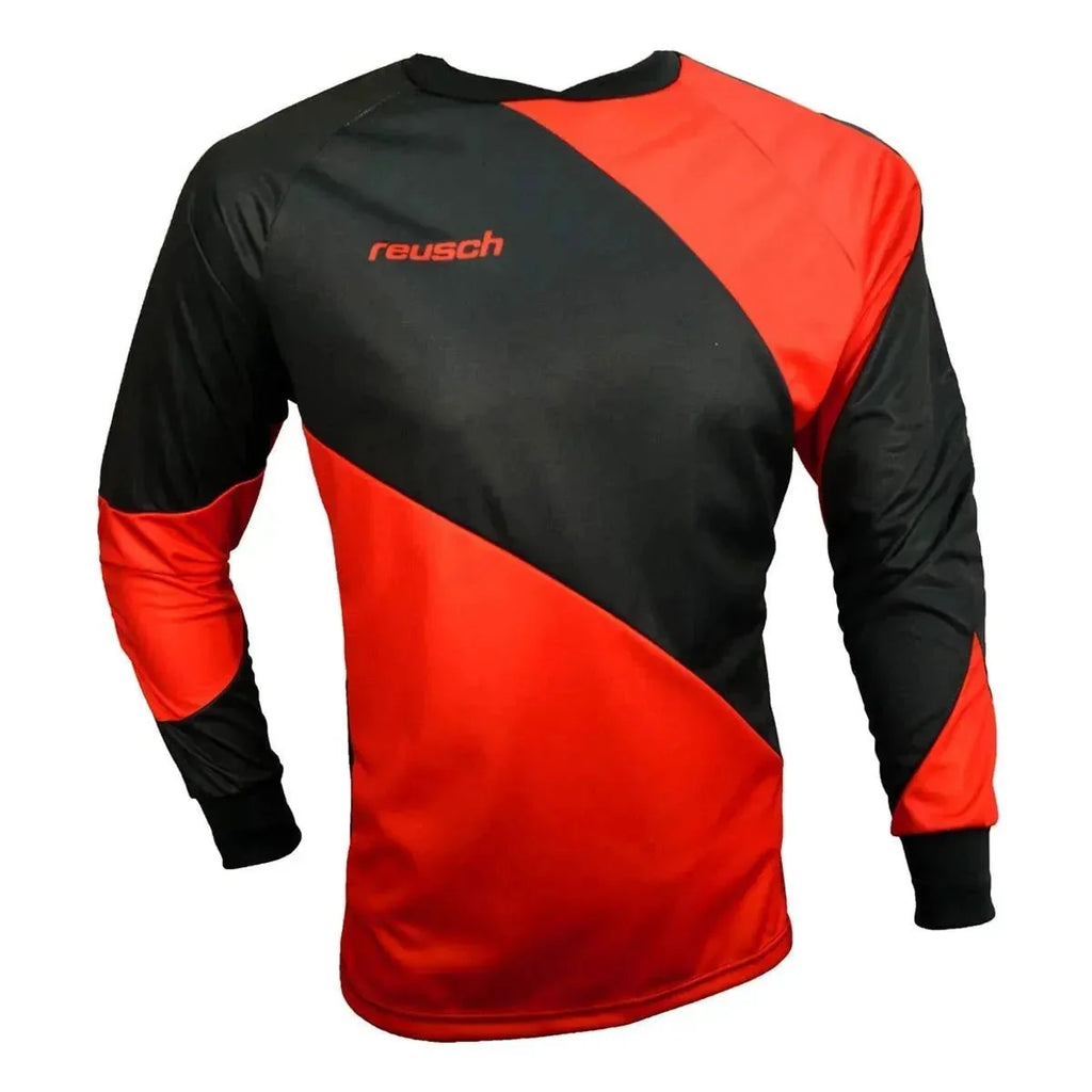 Reusch YOUTH Prisma Goalkeeper Jersey - Black-Red product image 1, provided for visual reference and product detail review