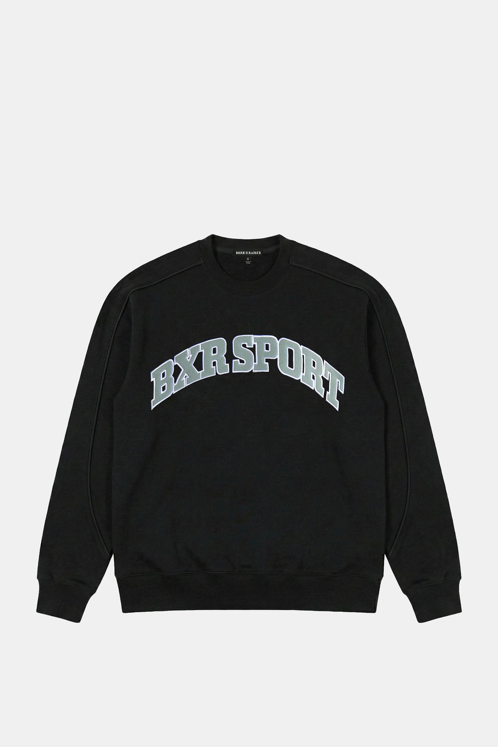 BXR Sport Panel Crewneck product image 1, provided for visual reference and product detail review