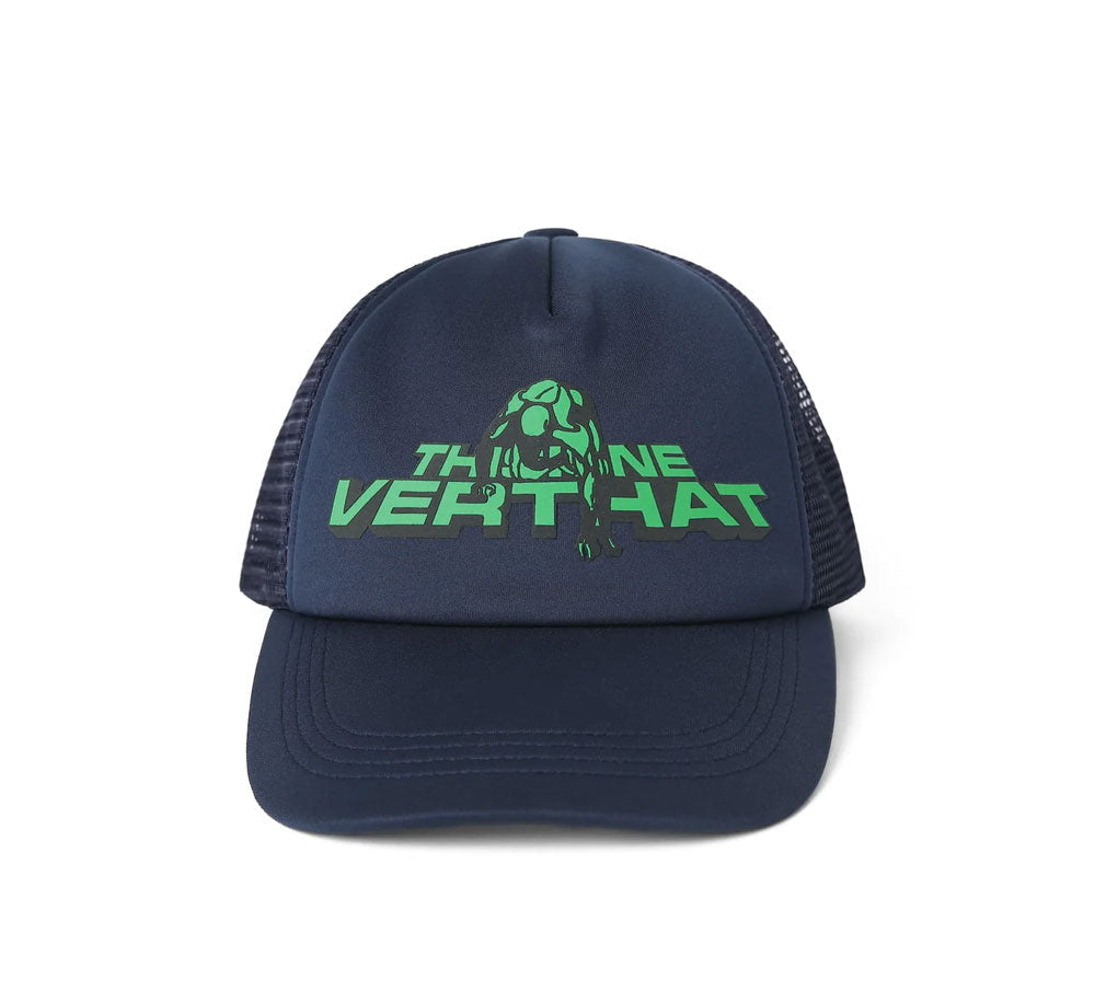 First Man Title Mesh Trucker Cap product image 1, provided for visual reference and product detail review