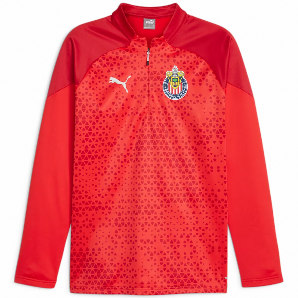 Puma Chivas Men Quarter-Zip Training Fleece Jacket product image 1, provided for visual reference and product detail review