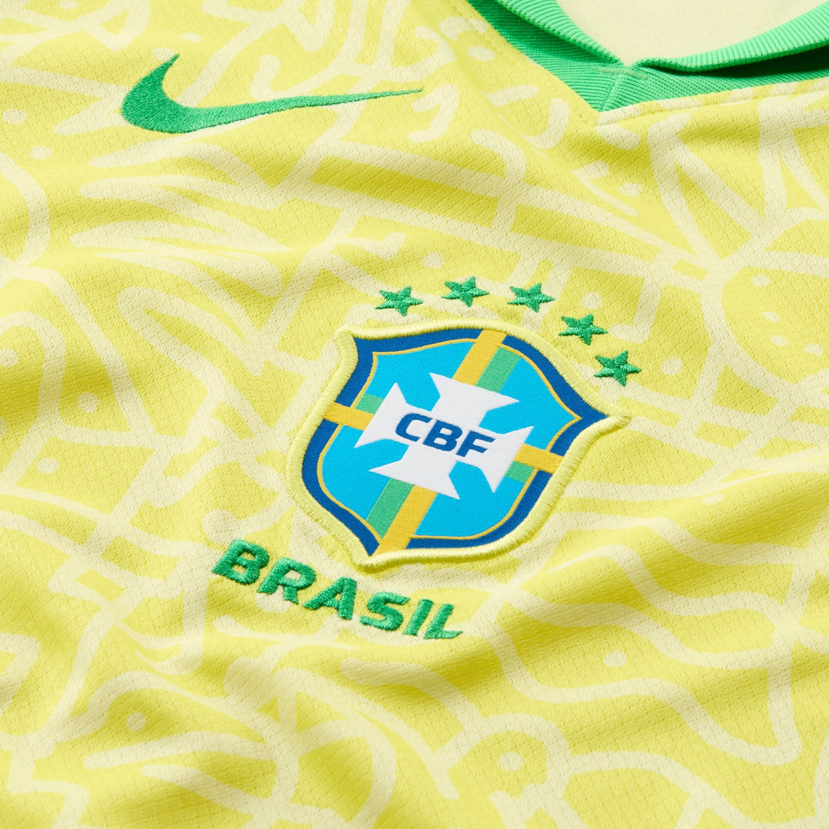 Nike Brazil 2024 Youth Home Stadium Jersey product image 5, provided for visual reference and product detail review