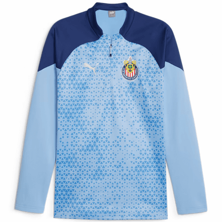 Puma Chivas Men Quarter-Zip Training Fleece Jacket product image 3, provided for visual reference and product detail review