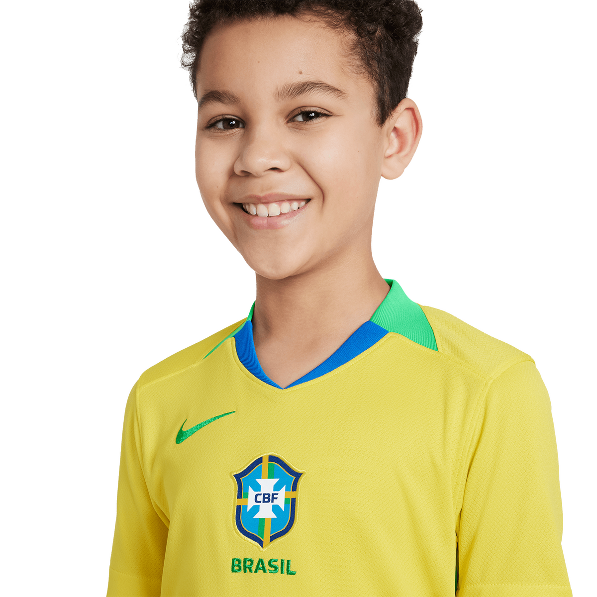 Nike Brazil 2025 Youth Home Stadium Jersey product image 3, provided for visual reference and product detail review